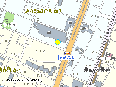 トヨタカローラ南海　諏訪森店の地図画像