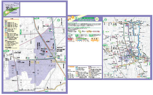 黒山校区バスマップベース案の画像