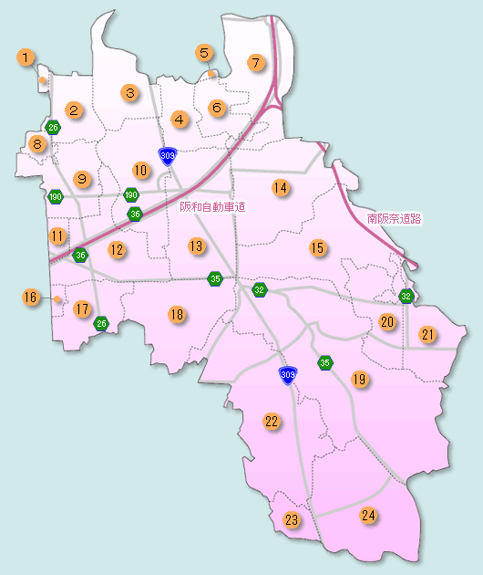 美原区 エリアマップ