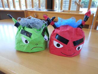 鬼の帽子制作見本