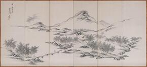 Landscape on a folding screen2