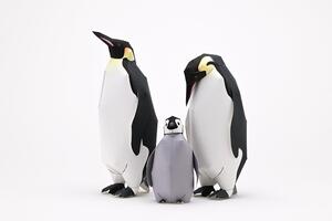 ペーパークラフト画像（コウテイペンギン）