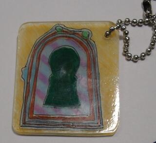 完成した古墳キーホルダー