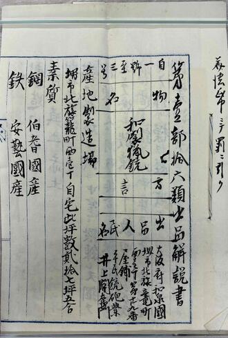第4回内国勧業博覧会出品解説書の画像