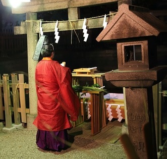 住吉大社宿院頓宮の祓神事（荒和大祓神事）の画像