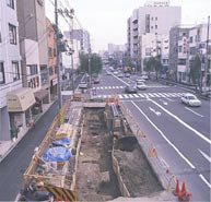 堺環濠都市遺跡の調査風景の写真