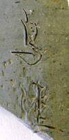 文字瓦「鳥連」の写真