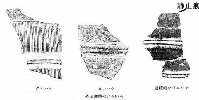 円筒埴輪外面調整模式図