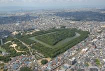 仁徳天皇陵古墳の空撮画像