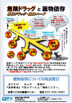 危険ドラッグちらしの裏面