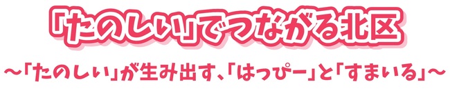 「たのしい」でつながる北区～「たのしい」が生み出す、「はっぴー」と「すまいる」～