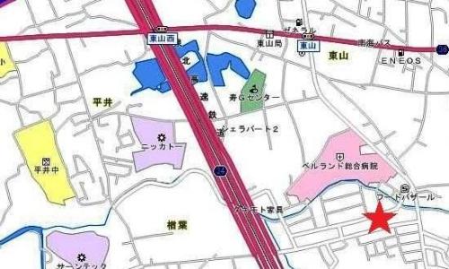 病児保育室ゆりかご所在地図