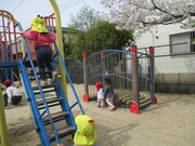 春の園庭