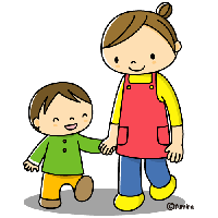 子どもと大人イラスト