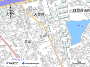 堺大美野郵便局の地図画像