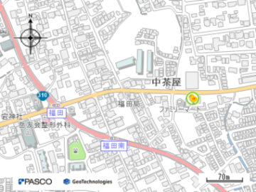 堺福田郵便局の地図画像