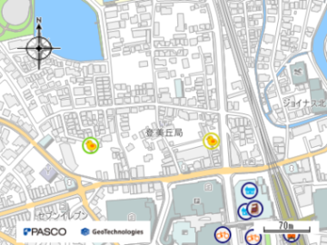 堺登美丘郵便局の地図画像