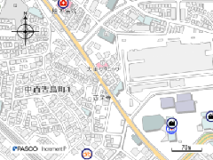 cafe yajirushi by 土地家屋調査士事務所の地図画像