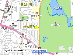 野間バレエ団　野間バレエスクールの地図画像