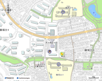泉北槙塚台郵便局の地図画像