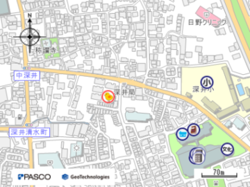 堺深井郵便局の地図画像