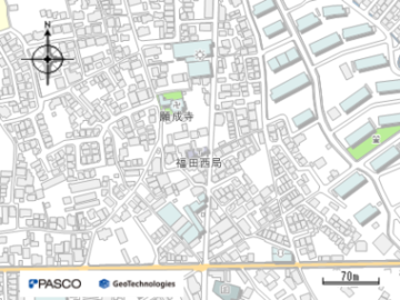 堺福田西郵便局の地図画像