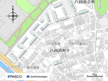 堺八田西郵便局の地図画像