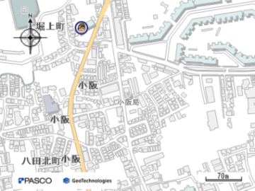 堺小阪郵便局の地図画像