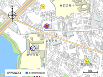堺大野芝郵便局の地図画像