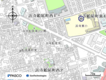 堺浜寺船尾郵便局の地図画像