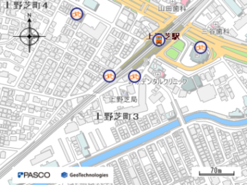 堺上野芝郵便局の地図画像
