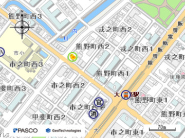 東京海上日動火災保険の地図画像