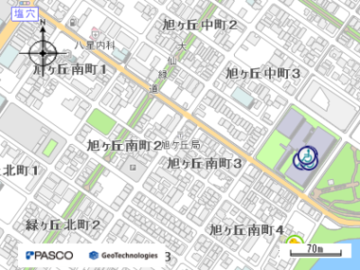 堺旭ケ丘郵便局の地図画像
