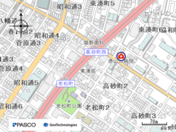 堺東湊郵便局の地図画像
