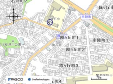 堺神石郵便局の地図画像