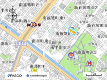 堺南旅籠町郵便局の地図画像