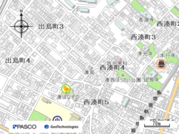 堺湊郵便局の地図画像
