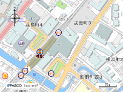 南海堺駅内郵便局の地図画像