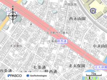 堺七条郵便局の地図画像