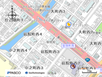 堺宿院郵便局の地図画像
