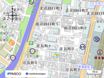 東急コミュニティー　大阪府営住宅堺東管理センターの地図画像