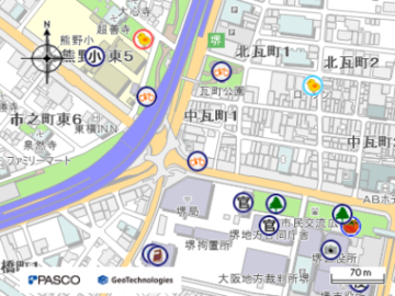 東急コミュニティー　堺市営住宅管理センターの地図画像