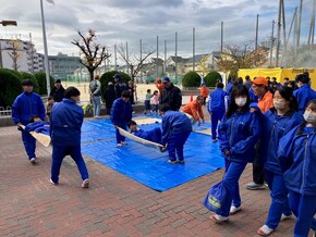 合同防災訓練の写真