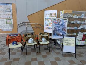 消防服展示の様子