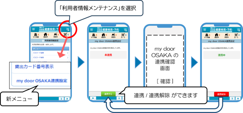 my door OSAKAとの連携手順