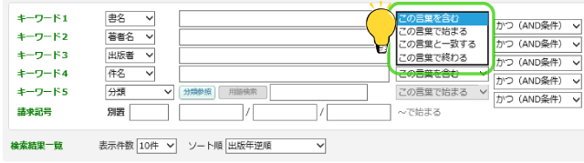 キーワードの扱い方を指定