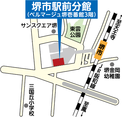 堺市駅前分館　地図