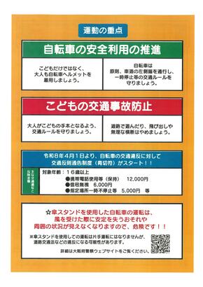 R8夏の交通事故防止リーフレット裏