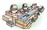 原子力事業所のイラスト