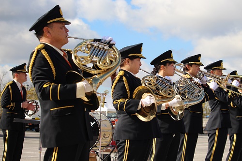 消防音楽隊の演奏